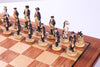 American War for Independence Chess Set on Padauk Board - Chess Set - Chess-House