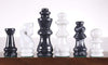 Black and White Marble Chess Pieces Piece