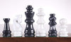 Black and White Marble Chess Pieces - 3.4"