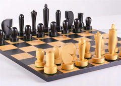 Black Berliner On Black Basic Board - Chess Set - Chess-House