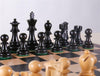 Black Stained Chess Set - 15" - Chess Set - Chess-House