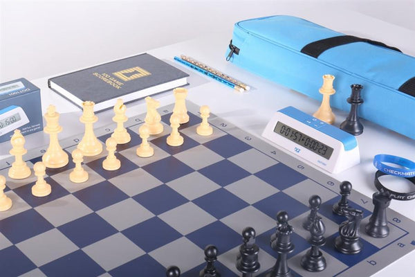 Blue Chess Set Combo #604 - Chess Set - Chess-House
