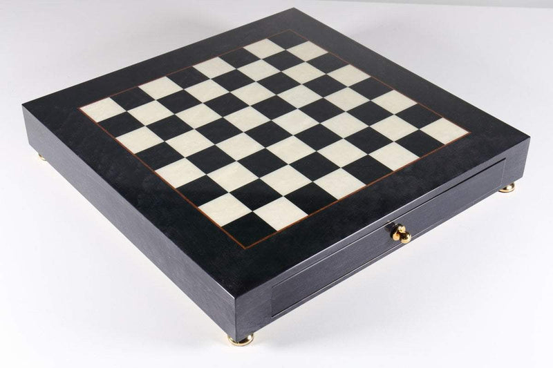 Briarwood White and Black Chess Board with Drawer