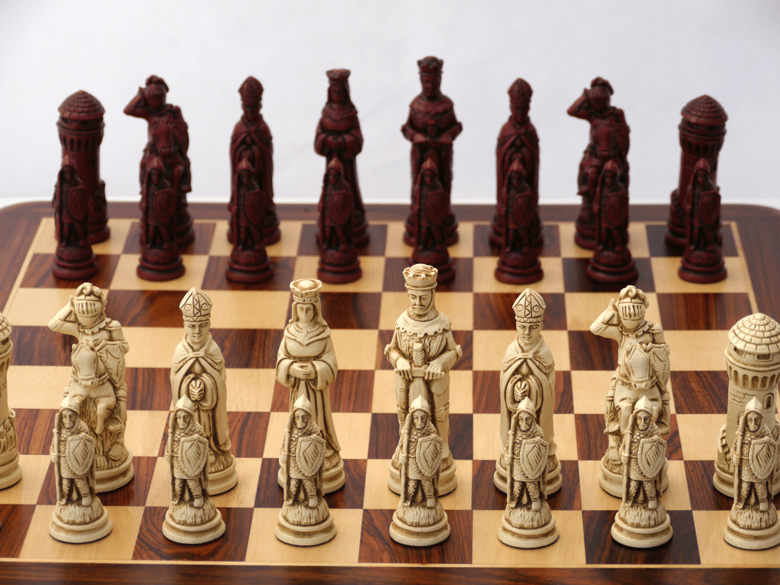 Camelot Chess Pieces by Berkeley - Cardinal Red - Piece - Chess-House