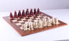 Cardinal Red Isle of Lewis Pieces on Palisander Board - Chess Set - Chess-House