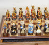 Cats Vs. Dogs Chess Set with Walnut Maple Chest Chess Set