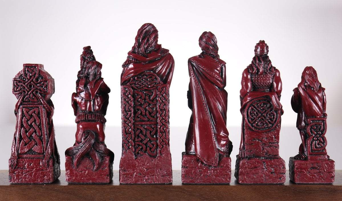 Celtic Vs. Vikings Chess Pieces - SAC Antique Finish Piece