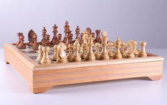 Championship Chess Set and Beech Wood Storage Board Combination - Chess Set - Chess-House