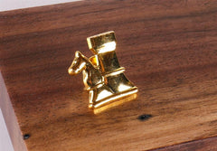 Chess Pin Golden Knight/Rook - Accessory - Chess-House