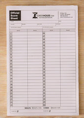 Chess Scoresheets - 100 games - Accessory - Chess-House