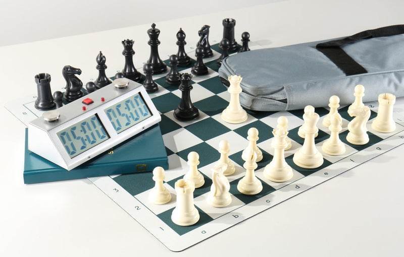 Chess Set Combo #9 Silver Slate Pro