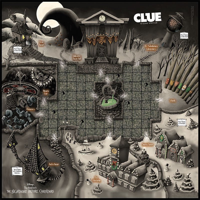 Clue Board Game - Nightmare Before Christmas Edition - Game - Chess-House