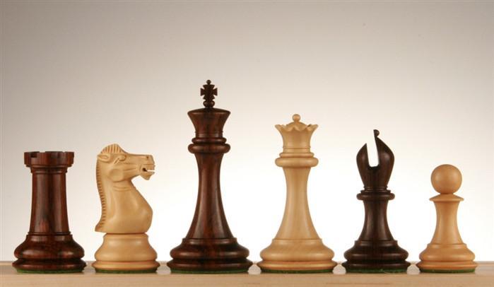 Collector 4" Rosewood and Boxwood Pieces - Piece - Chess-House