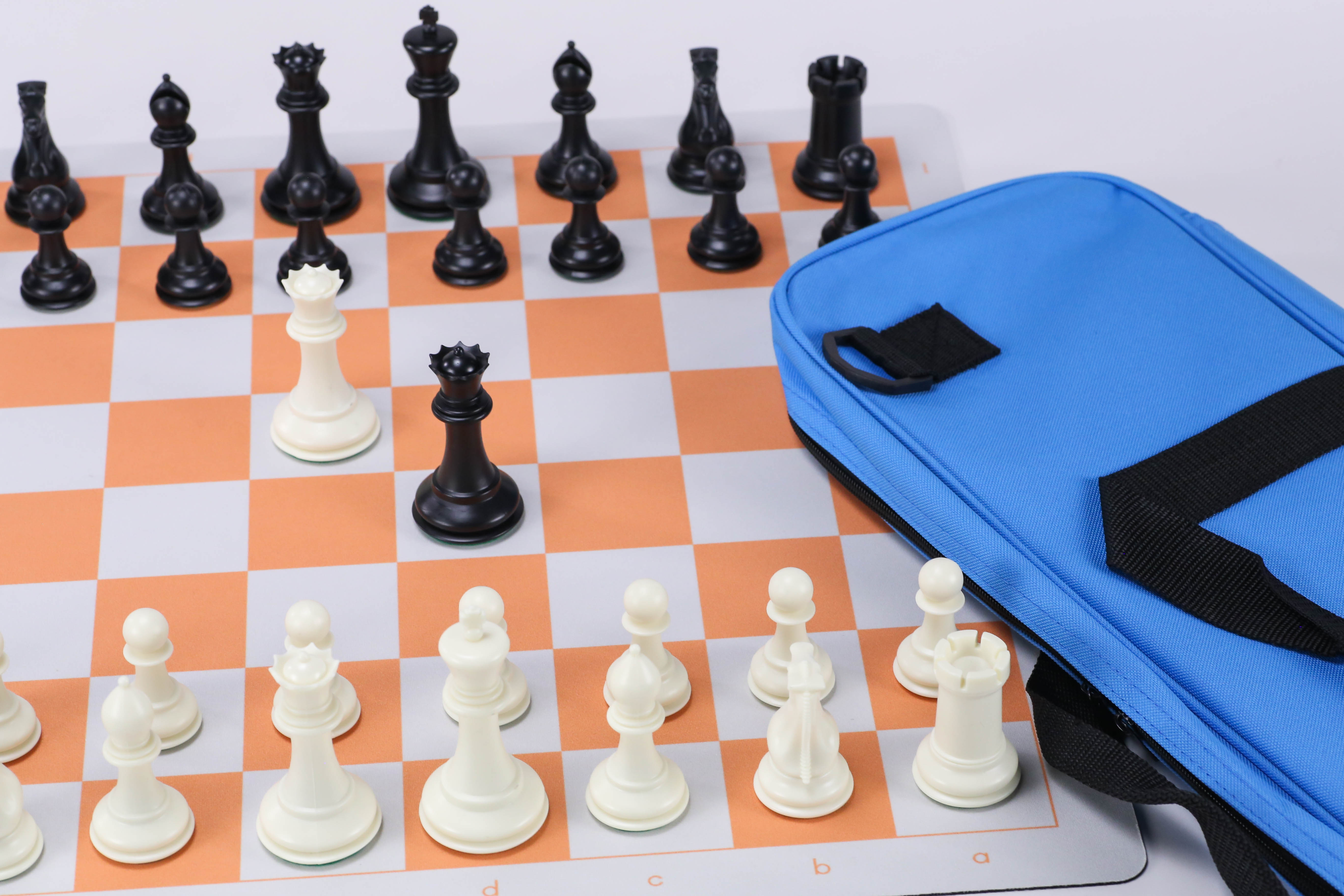 Commander Staunton Flex Pad Chess Set Combo - Chess Set - Chess-House