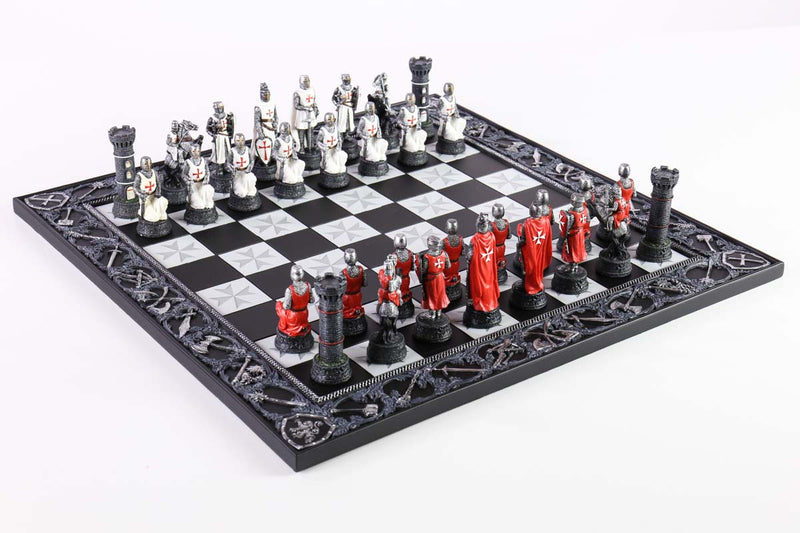 Crusades Chess Set with Templar Themed Board