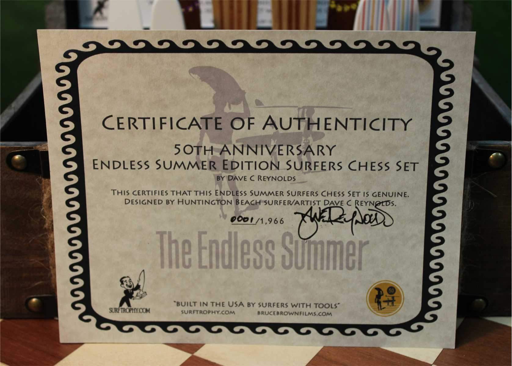 Dave Reynolds Special Edition Endless Summer Chess Set Chess Set