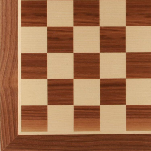 DEAL ITEM: 19" Wooden Chess Board without coordinates - Walnut - Open Box - Chess-House
