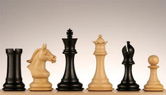 Derby Knight Chess Pieces 4" Ebony - Piece - Chess-House
