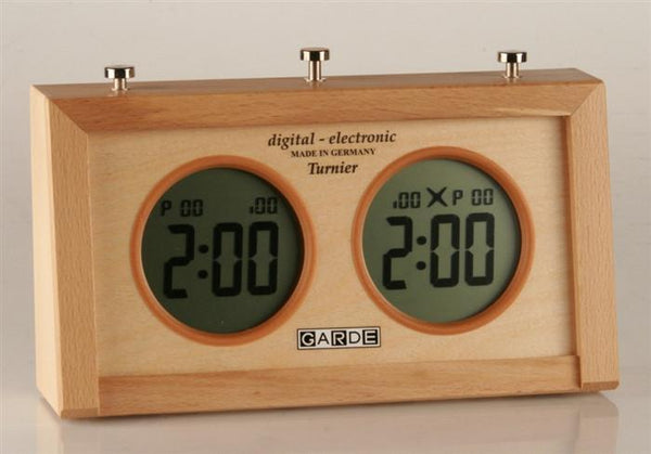 Digital Garde Turnier Wood Chess Clock - Clock - Chess-House