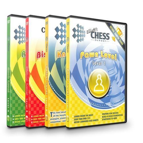 Elliott's Chess School #1-4 (on DVD) - Movie DVD - Chess-House