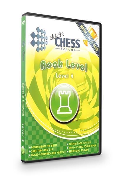 Elliott's Chess School #4 ROOK Level (on DVD) - Movie DVD - Chess-House