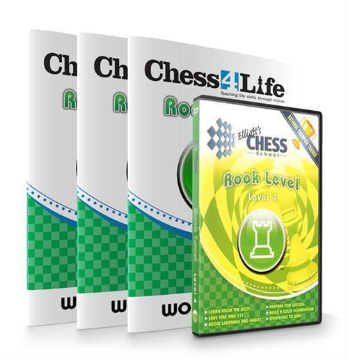 Elliott's Chess School Rook Level with 3 Workbooks