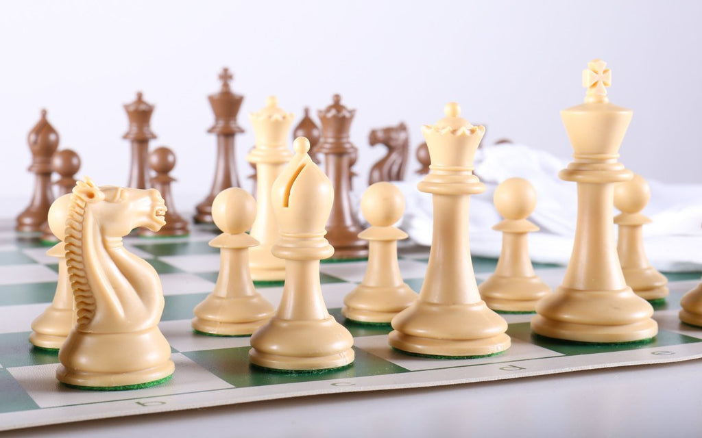  Customer reviews: Best Chess Set Ever Triple Weighted  Tournament Style Chess Set with Exclusive Chess Strategy Guide - 20” x 20”  Silicone Board + Heavy Staunton Chess Pieces