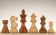 English Staunton Chessmen - Weighted & Handpolished Wood - 2 1/2" - Piece - Chess-House