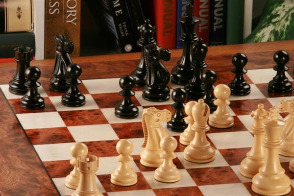 Exotic Elm and Root Wood Chess Set - Chess Set - Chess-House