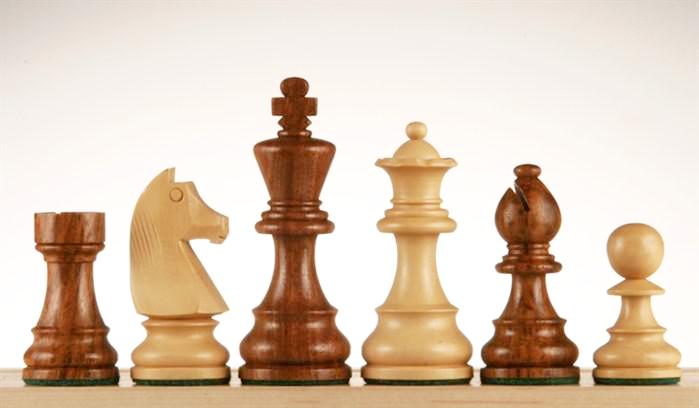 French Staunton Chessmen - Sheesham / Kari Wood - 3 3/4" - Piece - Chess-House