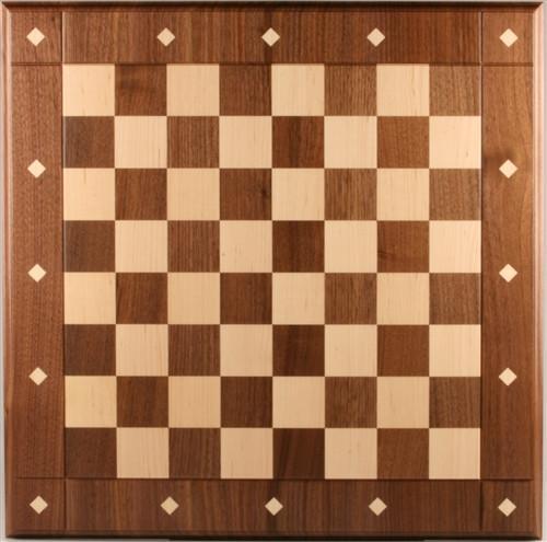 GARAGE SALE ITEM: 21" Hardwood Designer Chessboard JLP, USA - Garage Sale - Chess-House