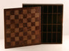 Genuine Brown and Beige Leather Chest - Board - Chess-House