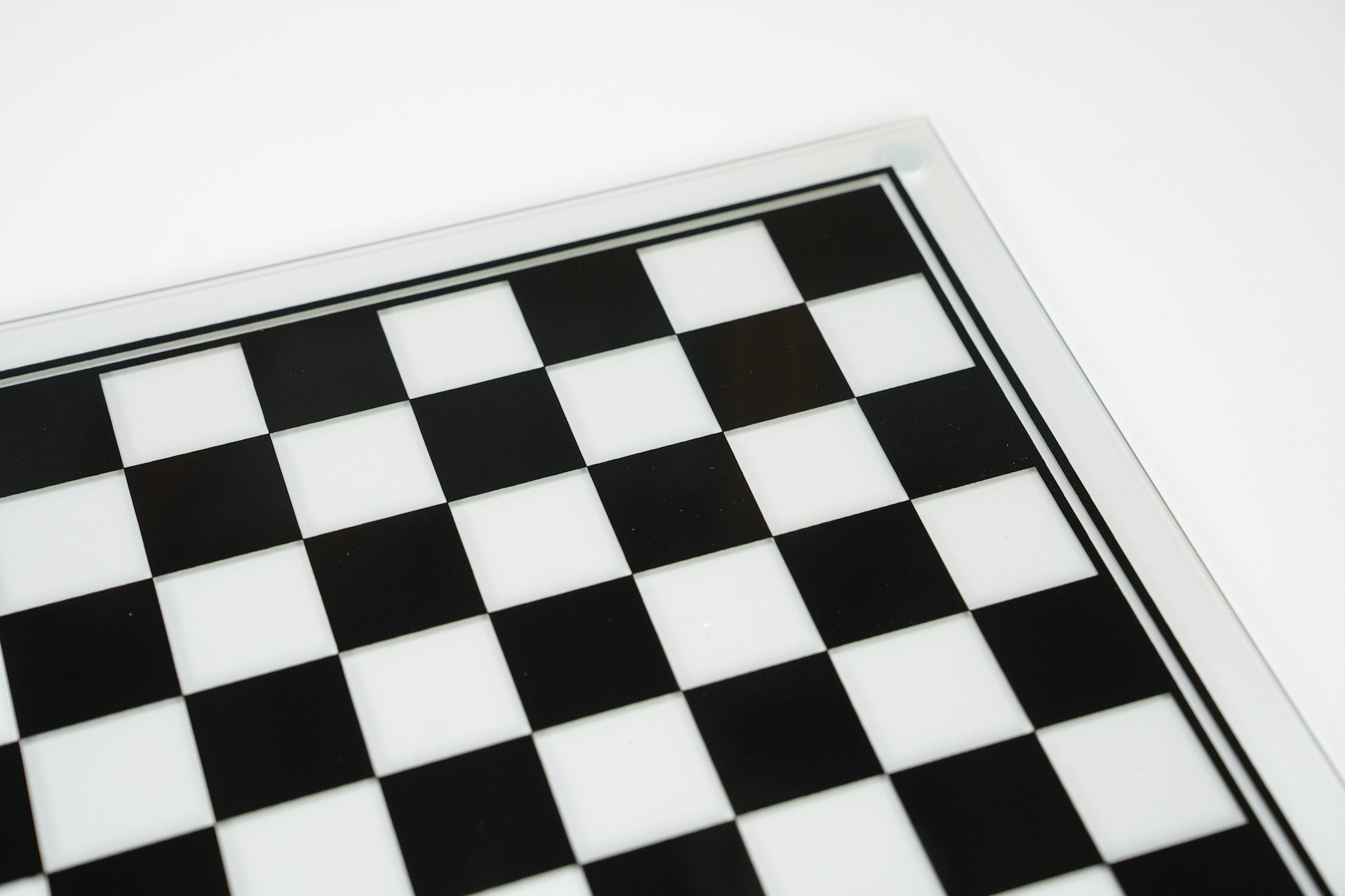 Glass Chess Board - Black and Clear - Board - Chess-House