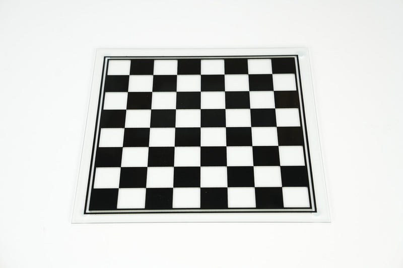 Glass Chess Board - Black and Clear
