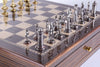 Glossy Storage Board with Metal Pieces Chess Set Combo - Chess Set - Chess-House