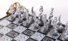 Gold and Silver Egyptian Chess Set - Chess Set - Chess-House