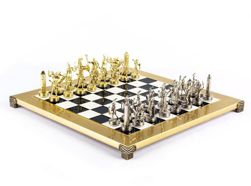 Greek Mythology Chess Set in Black and White - 14