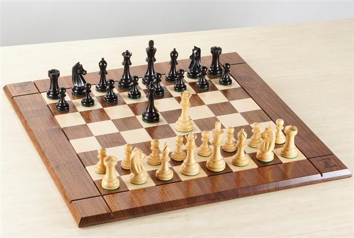 American Made Walnut Wood Chess Set from DutchCrafters Amish Furniture
