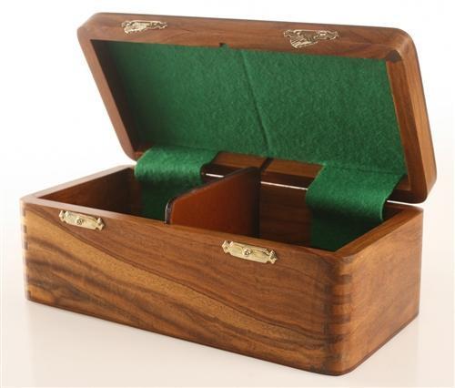 Hinged Box in Golden Rosewood (for most 3.5" to 3.75" pieces) - Box - Chess-House