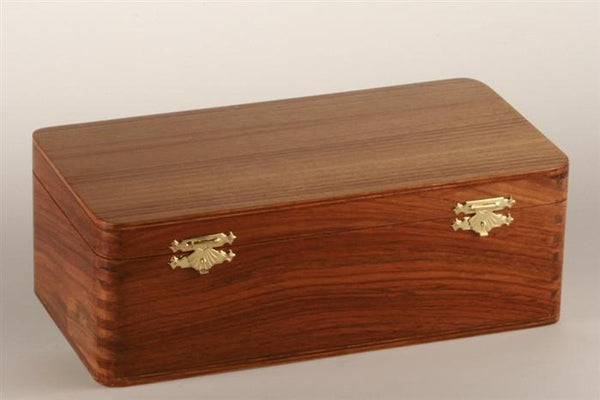 Hinged Box in Golden Rosewood (for most 4" to 4.5" pieces) - Box - Chess-House