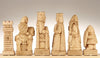 House of Hauteville Chessmen - Antique White and Brown Marble Resin - Piece - Chess-House