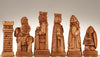 House of Hauteville Chessmen - Antique White and Brown Marble Resin - Piece - Chess-House