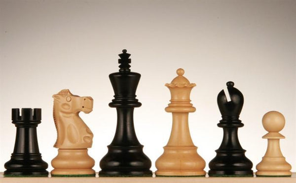 Jacques Chessmen - Black Stained Kari Wood 4" - Piece - Chess-House