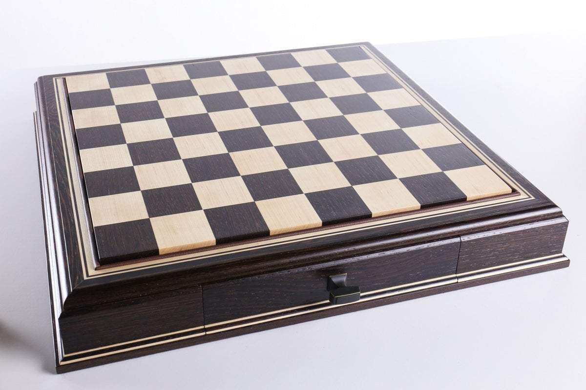 JLP Hardwood Cabinet with Drawers and Removable Chess Board Board