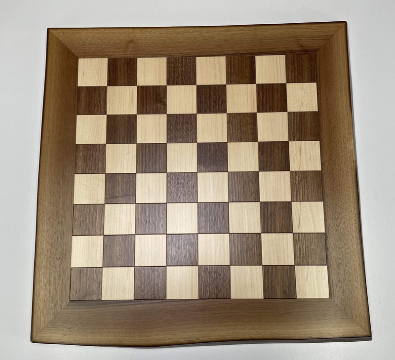 JLP Natural Edge Hardwood Chessboard #28