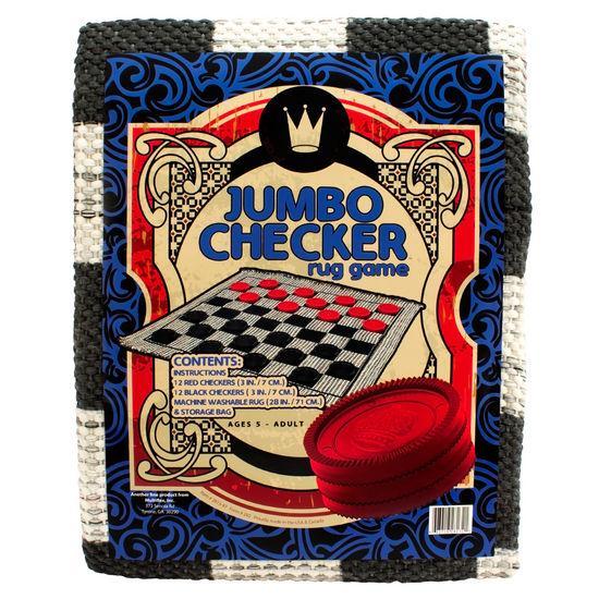 Jumbo Checkers Rug - Checkers - Chess-House