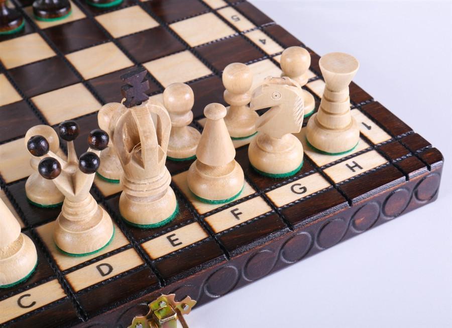KINGS Wooden Chess Set, 11 1/4" Square - Chess Set - Chess-House