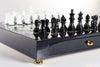 Lacquered Chess Set with Black Briar Wood Storage Board - Chess Set - Chess-House