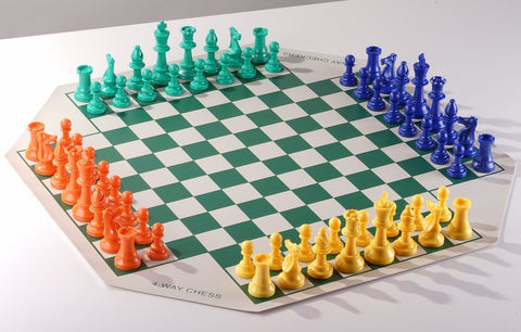 Large 4 Player Silicone Chess Set - Choose Your Colors! – Chess House