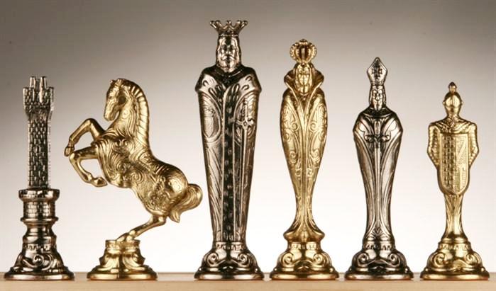 Large Metal Renaissance Chess Pieces